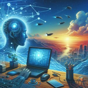 Immagine generata con copilot che rappresenta un blog su IA